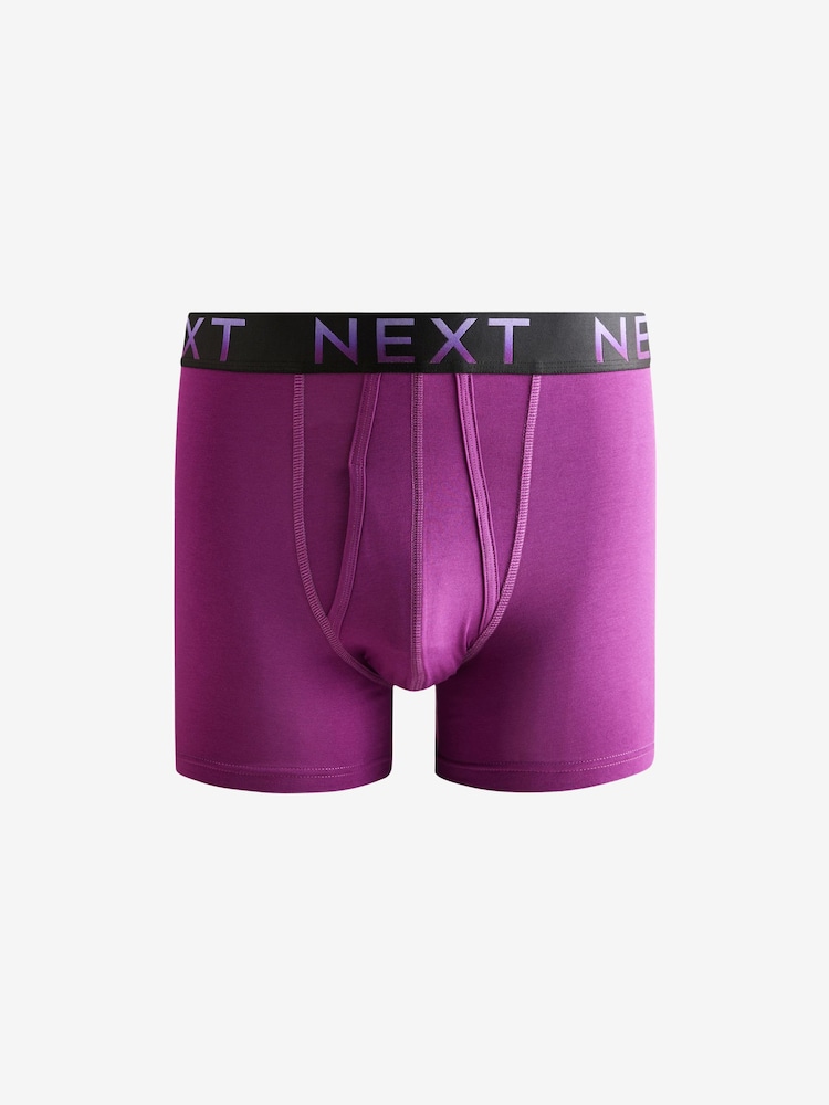 Bright Colour Black Waistband 10 pack A-Front Boxers - Image 2 of 13 Bright Colour Black Waistband 10 pack A-Front Boxers - Image 2 of 13