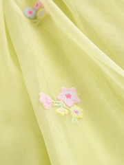 Green Embroidered Mesh Party Dress (3mths-7yrs) - Image 8 of 8