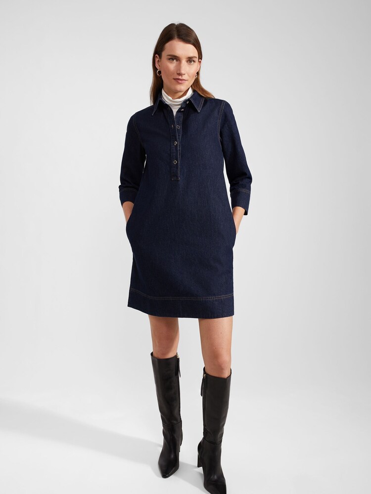 Hobbs Blue Josie Dress - Image 1 of 4 Hobbs Blue Josie Dress - Image 1 of 4