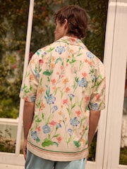 Ecru White EDIT Short Sleeve Floral Printed Shirt - Image 3 of 8