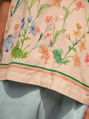 Ecru White EDIT Short Sleeve Floral Printed Shirt - Image 5 of 8