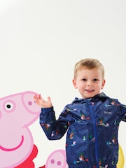 Regatta Blue Peppa Pig Muddy Puddle Waterproof Jacket - Image 3 of 7