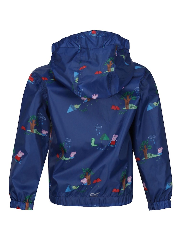 Regatta Blue Peppa Pig Muddy Puddle Waterproof Jacket - Image 7 of 7