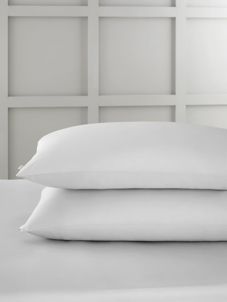 Bianca Set of 2 Dove Grey 400 Thread Count 100% Cotton Sateen Pillowcases - Image 1 of 4
