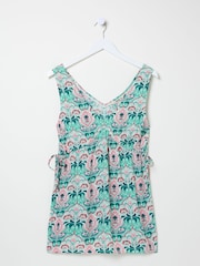 FatFace Charlie Green Mirrored Paisley Cami - Image 5 of 5