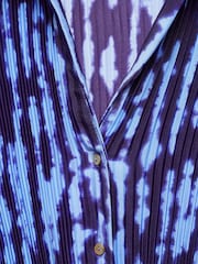Mango Blue Belt Shirt Dress - Image 6 of 6