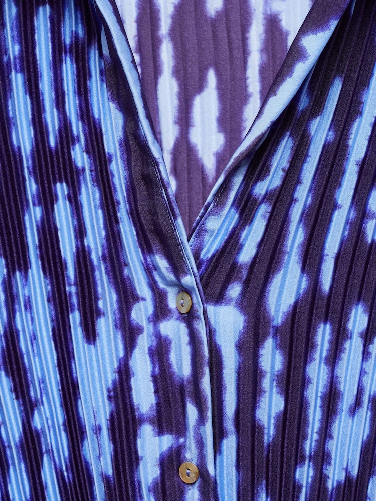 Mango Blue Belt Shirt Dress - Image 6 of 6