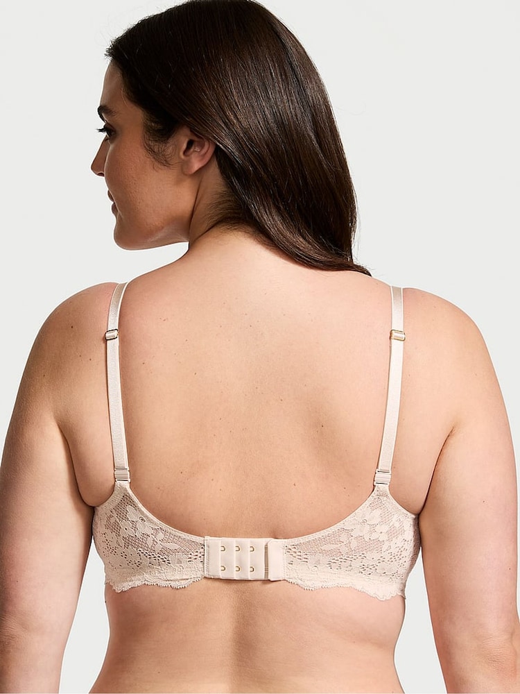 Victoria's Secret Marzipan Nude Unlined Balcony Lace Bra - Image 2 of 5