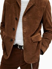 AllSaints Brown Hornett Blazer - Image 6 of 7