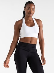 Weiß - Dare 2b Don't Sweat It II Nahtloser Sport-BH mit mittlerer Stützkraft - Bild 1 von 9