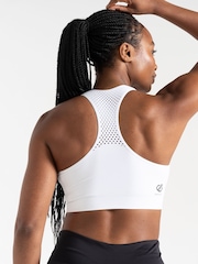 Weiß - Dare 2b Don't Sweat It II Nahtloser Sport-BH mit mittlerer Stützkraft - Bild 5 von 9