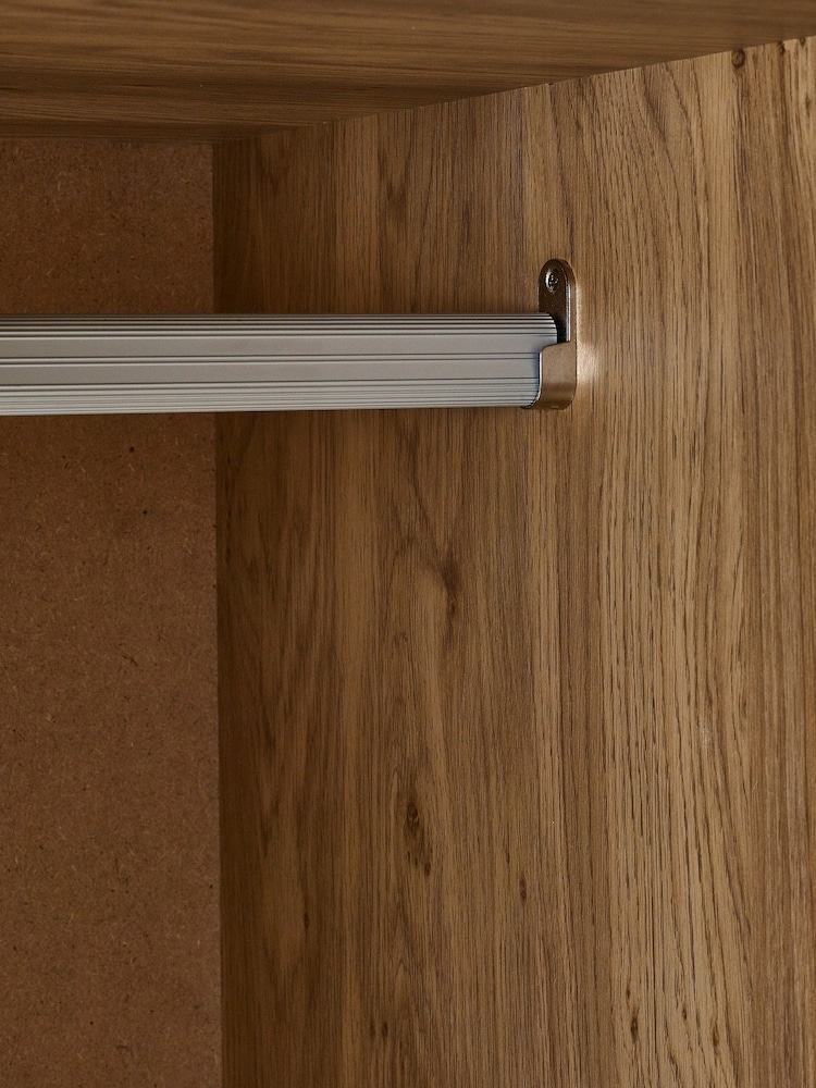 Julian Bowen Brown Sydney Double Wardrobe - Image 6 of 6