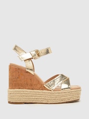 Schuh Valley Cork Espadrille Wedges - Image 1 of 4