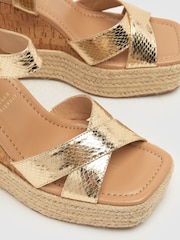 Schuh Valley Cork Espadrille Wedges - Image 3 of 4