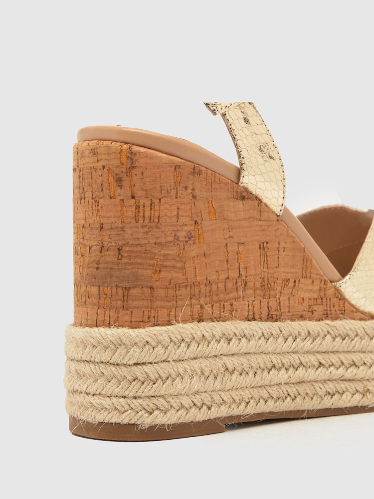 Schuh Valley Cork Espadrille Wedges - Image 4 of 4