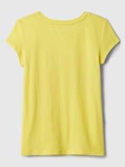 Gap Yellow Crew Neck Short Sleeve T-Shirt (4-13yrs) - Image 2 of 2