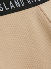 River Island Green Girls 100% Cotton Waistband Leggings 2 Pack - Image 2 of 3