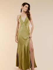 Bardot бретелька на шею платье макси - Image 1 of 5