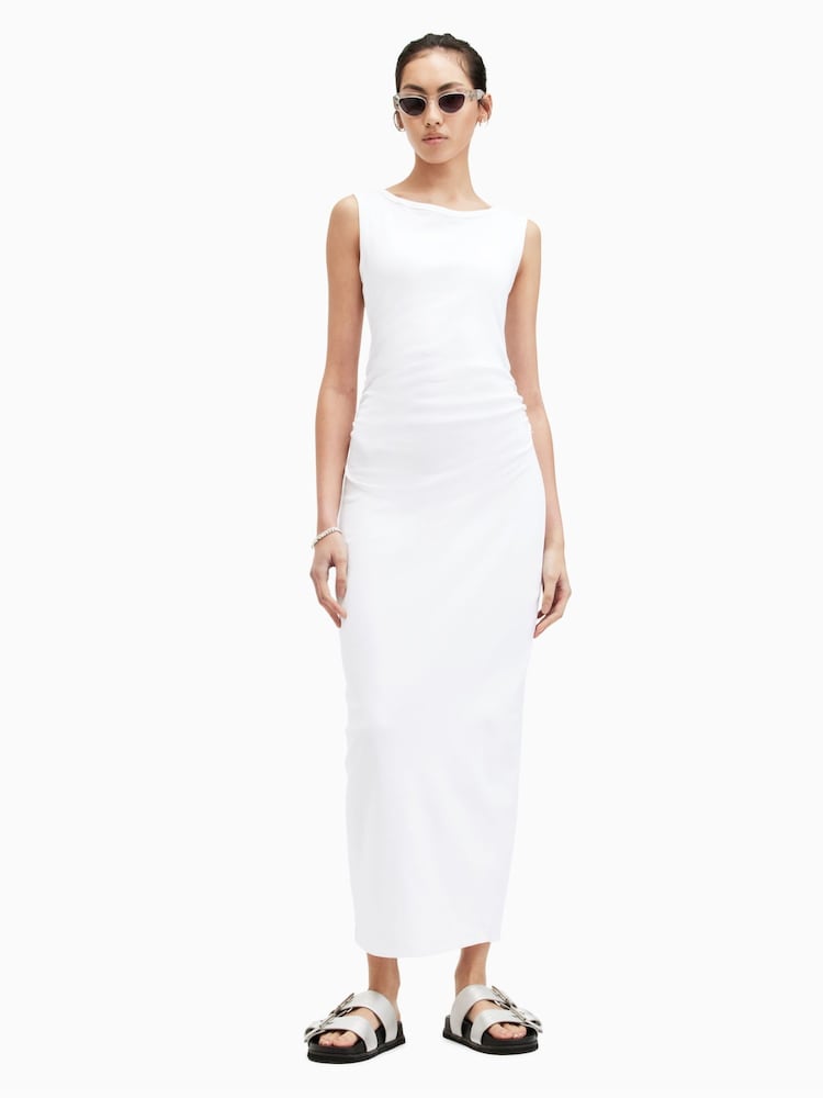 AllSaints White Katarina Dress - Image 7 of 7