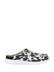HEYDUDE Wendy Slip Classic Black/White Mules - Image 2 of 4