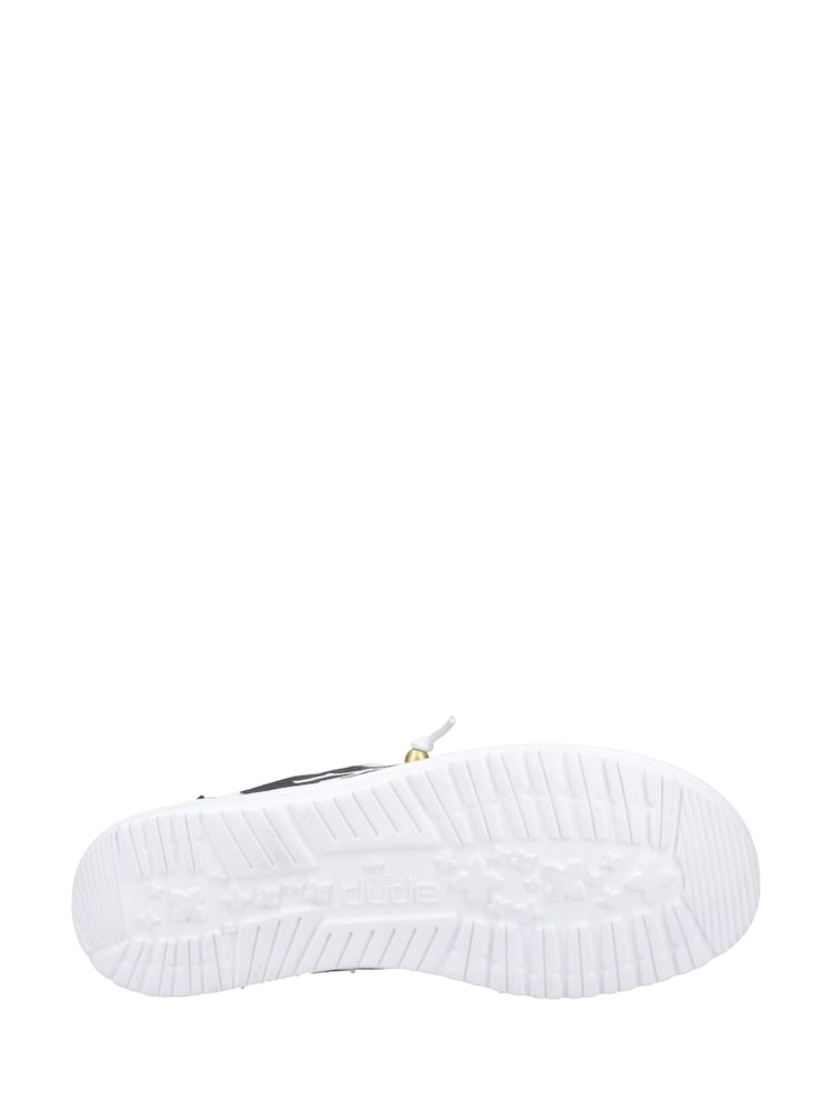 HEYDUDE Wendy Slip Classic Black/White Mules - Image 4 of 4