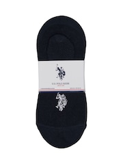 U.S. Polo Assn. Black Invisible Mens Trainer Socks 5 Pack - Image 2 of 3