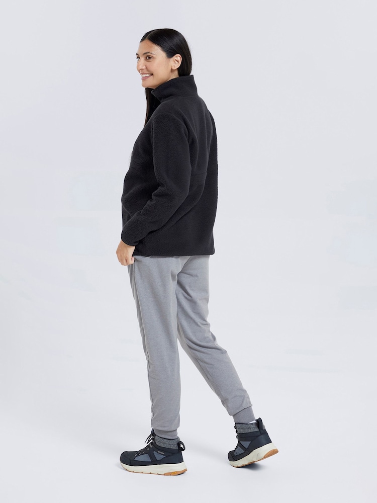 Mountain Warehouse Black Cosy Maternity Borg Half-Zip Fleece - Image 2 of 4