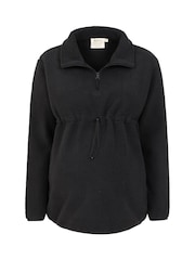 Mountain Warehouse Black Cosy Maternity Borg Half-Zip Fleece - Image 3 of 4