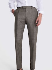 MOSS Brown Tailored Fit Italian Brown	 Trousers - Image 1 of 3
