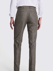 MOSS Brown Tailored Fit Italian Brown	 Trousers - Image 2 of 3