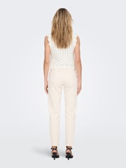 ONLY White Crochet Vest - Image 3 of 8