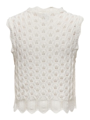 ONLY White Crochet Vest - Image 8 of 8