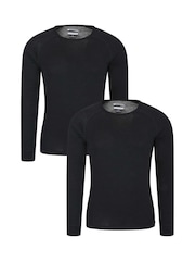 Mountain Warehouse Black Merino Thermal Tops 2 Pack - Image 1 of 2