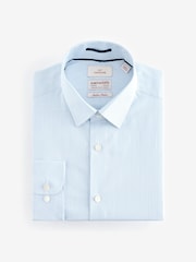 White Stripe Slim Fit Signature 100% Cotton Canclini Shirt - Image 6 of 8