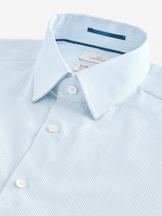White Stripe Slim Fit Signature 100% Cotton Canclini Shirt - Image 7 of 8