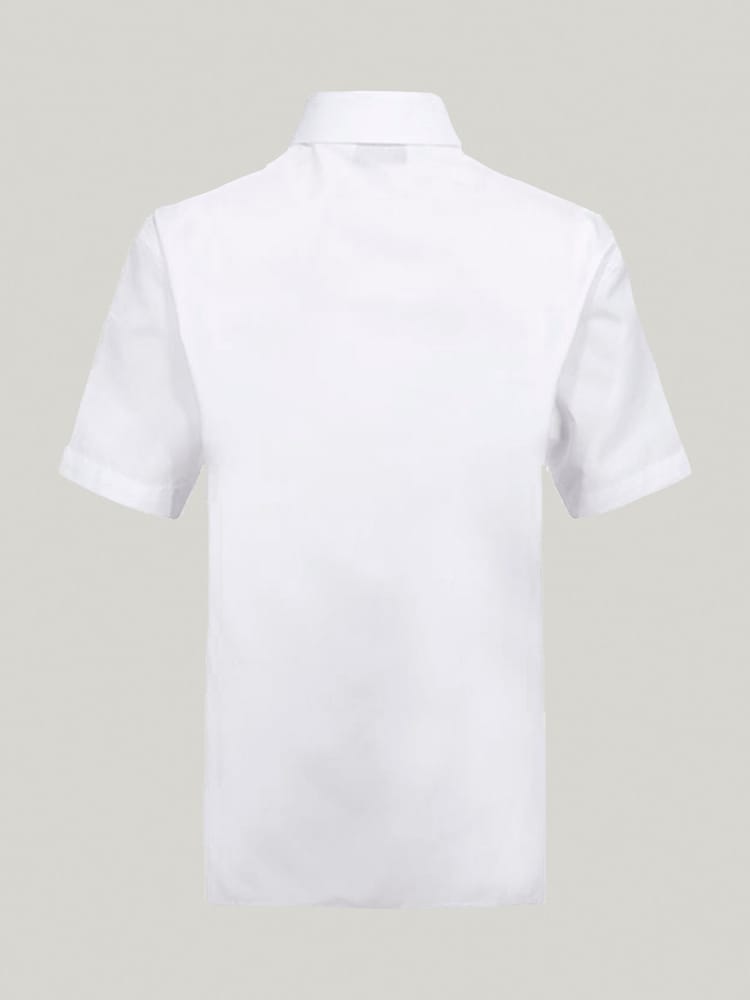 Trutex White Slim Fit Short Sleeve 3 Pack School Shirts - Image 7 of 7