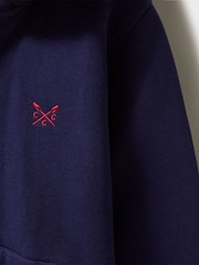 Crew Clothing Blue Blue Zip Up Hoodie - Image 3 of 3