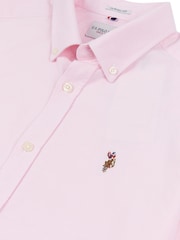 U.S. Polo Assn. Pink Mens Short Sleeve Oxford 100% Cotton Shirt - Image 6 of 6