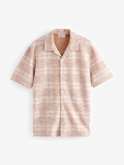 Orange/White EDIT Check Jersey Shirt - Image 5 of 7