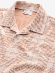 Orange/White EDIT Check Jersey Shirt - Image 6 of 7