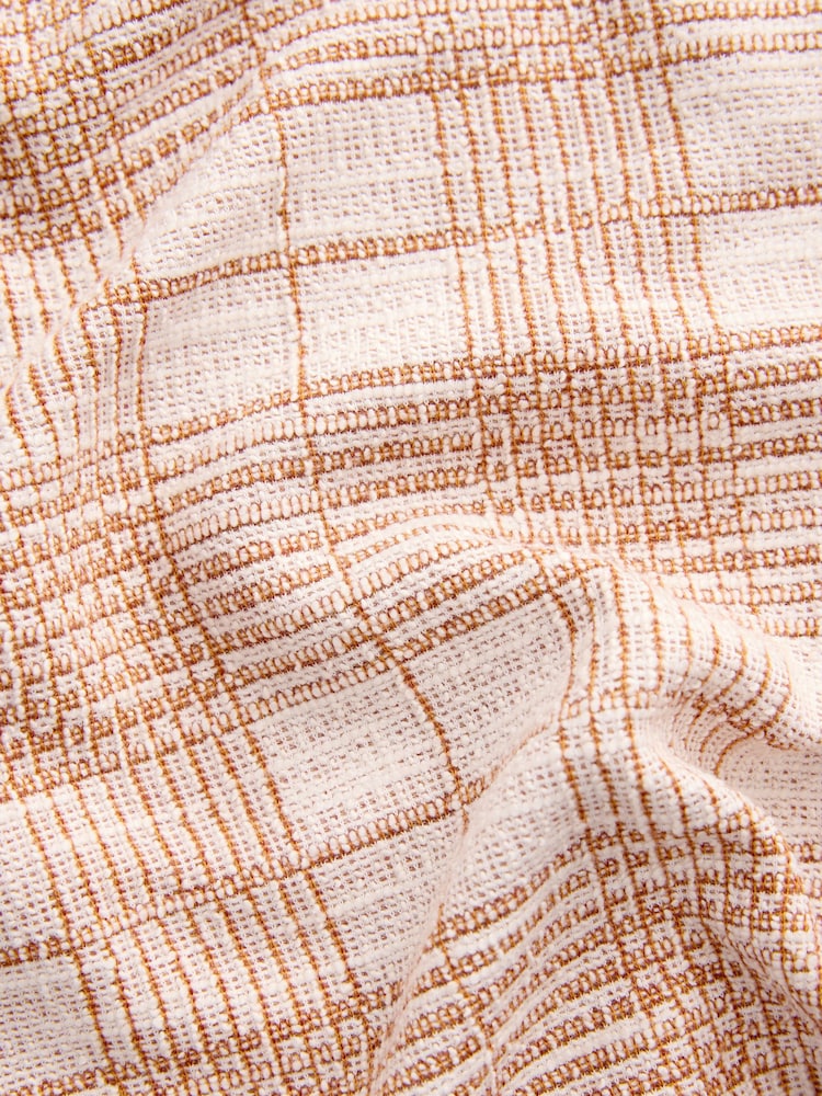 Orange/White EDIT Check Jersey Shirt - Image 7 of 7