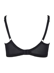 Yours Curve Black Hi Shine Lace Non-Wired Bra - Image 4 of 4