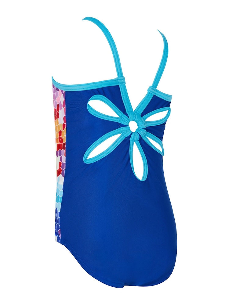 Zoggs Girls Yaroomba Floral One Piece Swimsuit - Image 3 of 5