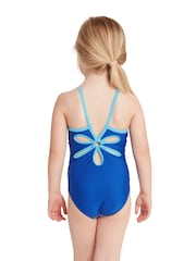 Zoggs Girls Yaroomba Floral One Piece Swimsuit - Image 4 of 5