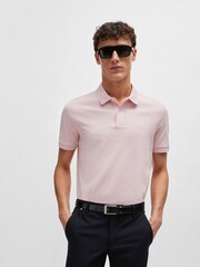 وردي - BOSS Pallas Pima Cotton Polo Shirt - صورة 1 من 5