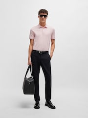 وردي - BOSS Pallas Pima Cotton Polo Shirt - صورة 3 من 5