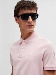 وردي - BOSS Pallas Pima Cotton Polo Shirt - صورة 4 من 5