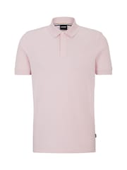 وردي - BOSS Pallas Pima Cotton Polo Shirt - صورة 5 من 5