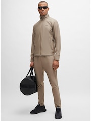 BOSS Green Zip-up Sweatshirt With Decorative Reflective Logo - Image 2 of 5