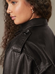 Black Faux Leather Jacket - Image 5 of 9